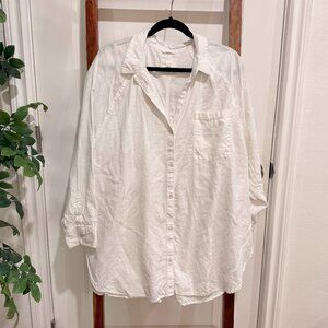white aerie button-down shirt - size XL